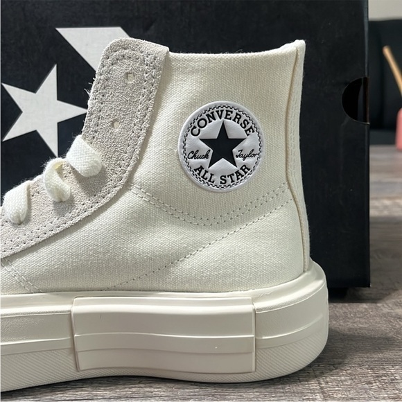 Converse All Star Platform High Tops - Cream - Picture 4 of 11
